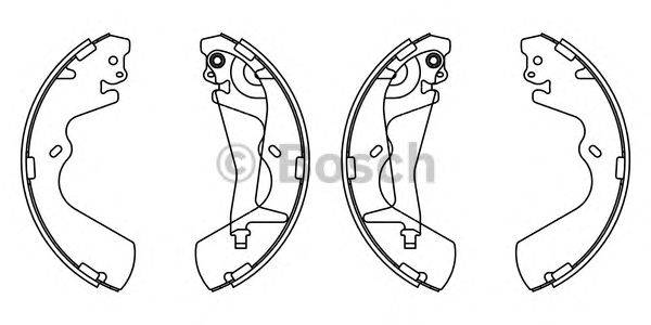 Комплект тормозных колодок BOSCH F 026 008 013