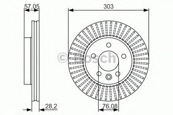 Тормозной диск BOSCH 0 986 479 154