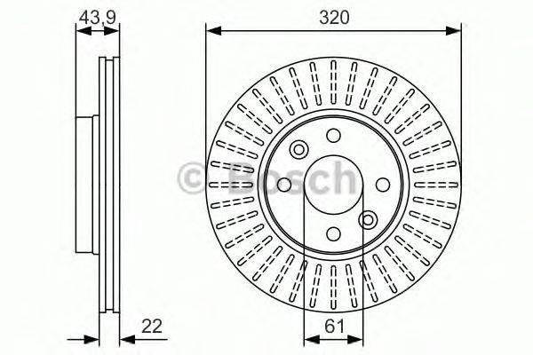 Тормозной диск BOSCH 0 986 479 S90