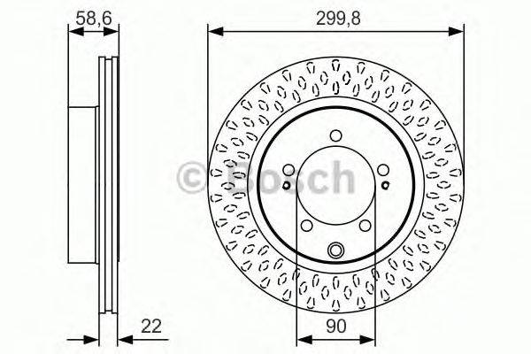 Тормозной диск BOSCH BD1803
