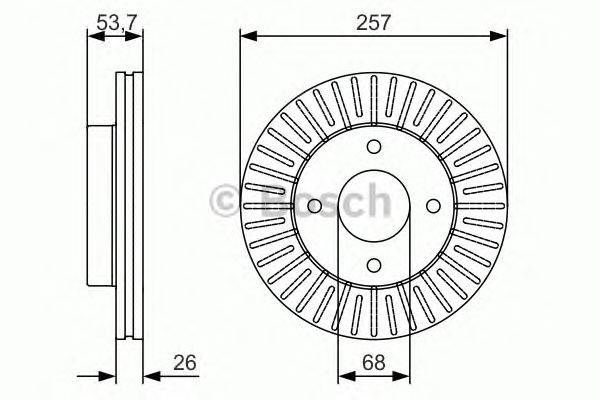Тормозной диск BOSCH 0 986 479 535