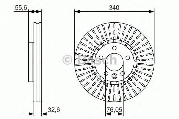 Тормозной диск BOSCH 0 986 479 546