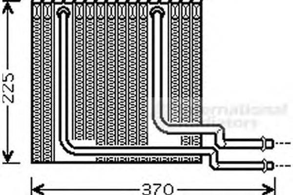 Испаритель, кондиционер VAN WEZEL 4300V373