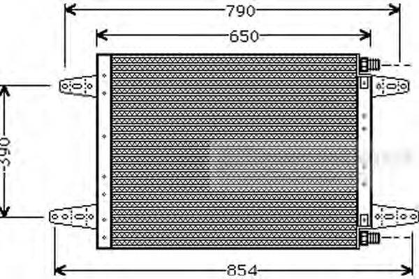 Конденсатор, кондиционер VAN WEZEL 46005007