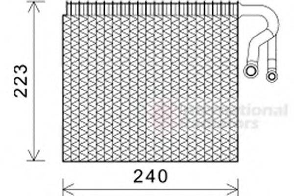 Испаритель, кондиционер VAN WEZEL 0600V403