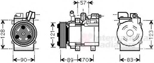 Компрессор, кондиционер VAN WEZEL 8200K257