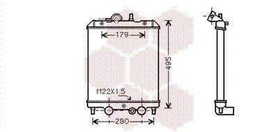 Радиатор, охлаждение двигателя VAN WEZEL 92002002