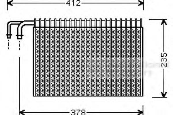 Испаритель, кондиционер VAN WEZEL 0600V269