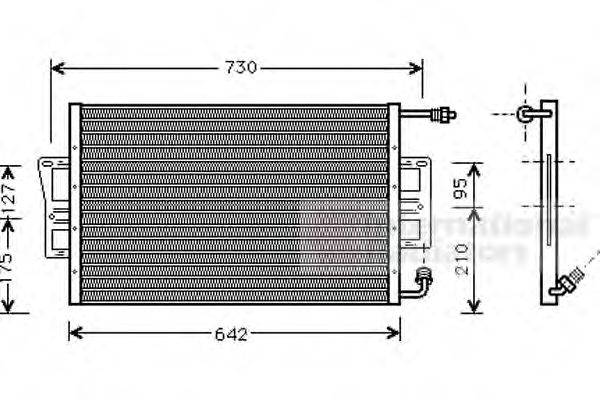 Конденсатор, кондиционер VAN WEZEL 19005026