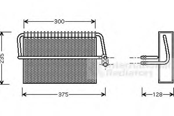 Испаритель, кондиционер VAN WEZEL 3000V325