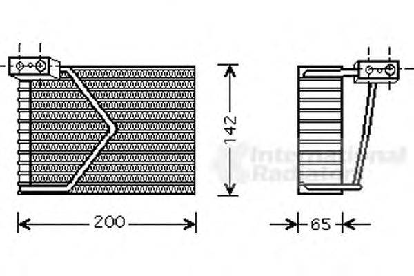 Испаритель, кондиционер VAN WEZEL 3000V328