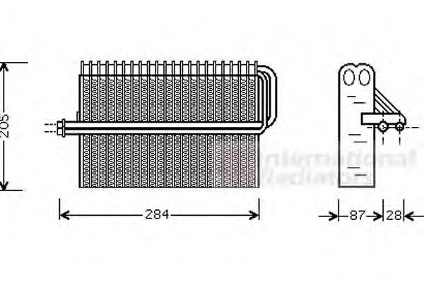 Испаритель, кондиционер VAN WEZEL 3700V344