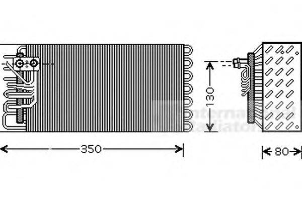 Испаритель, кондиционер VAN WEZEL 7400V039