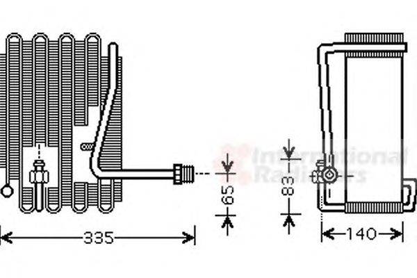 Испаритель, кондиционер VAN WEZEL 8200V094