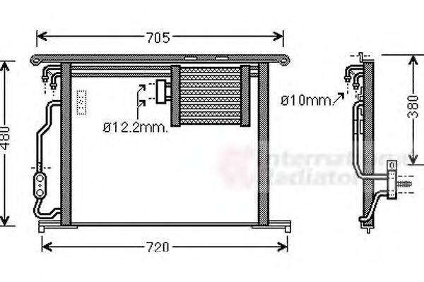 Конденсатор, кондиционер VAN WEZEL 30005467