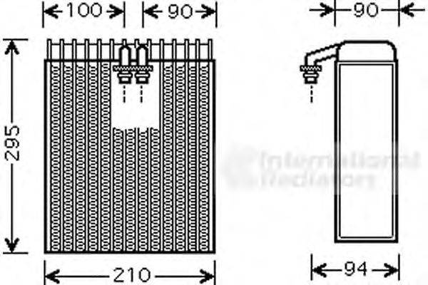 Испаритель, кондиционер VAN WEZEL 5300V391