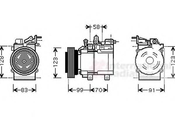 Компрессор, кондиционер VAN WEZEL 8200K197