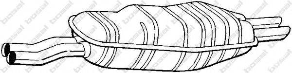 Глушитель выхлопных газов конечный BOSAL 247119