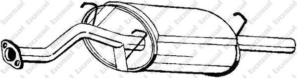 Глушитель выхлопных газов конечный BOSAL 163721