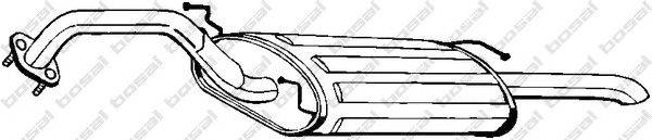 Глушитель выхлопных газов конечный BOSAL 165199