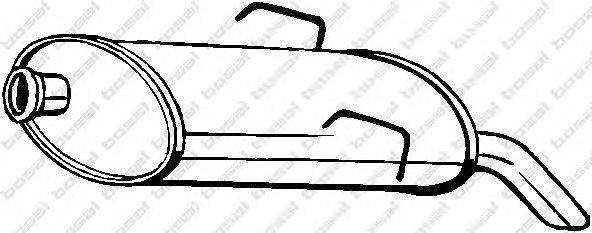 Глушитель выхлопных газов конечный TESH 210655