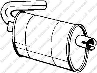 Средний глушитель выхлопных газов BOSAL 200931