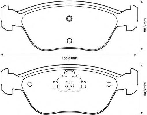 Комплект тормозных колодок, дисковый тормоз REMSA 244600