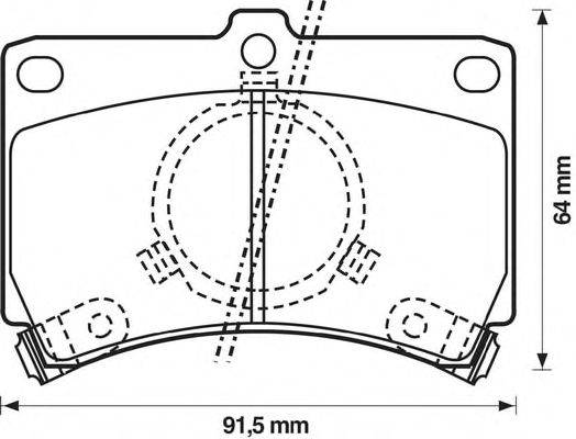 Комплект тормозных колодок, дисковый тормоз LUCAS GDB374