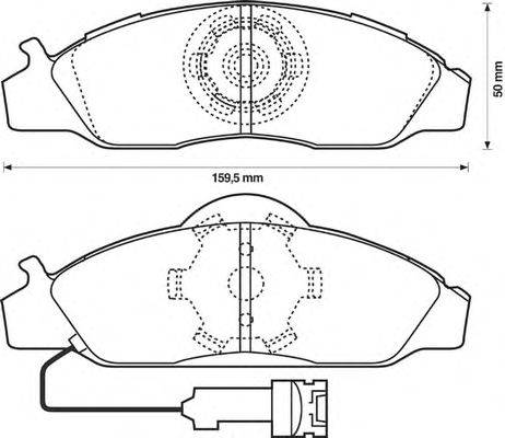 Комплект тормозных колодок, дисковый тормоз SPIDAN 32277