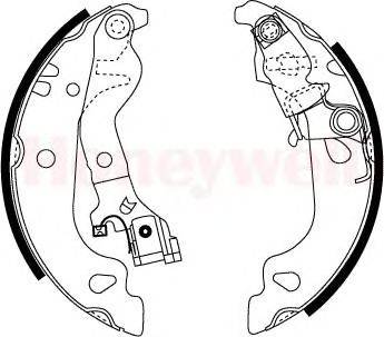 Комплект тормозных колодок BENDIX 362405B