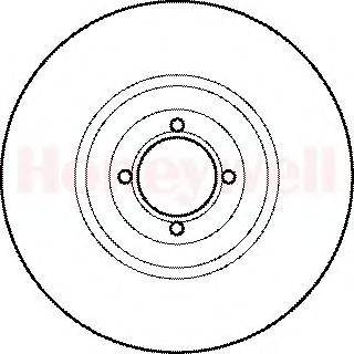 Тормозной диск BENDIX 561088B