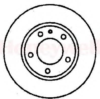 Тормозной диск BENDIX 561123B