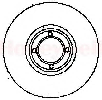 Тормозной диск BENDIX 561151B