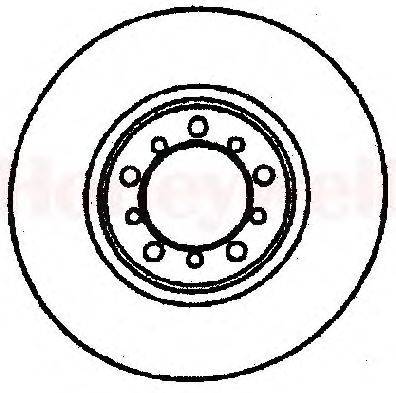 Тормозной диск BENDIX 561284B