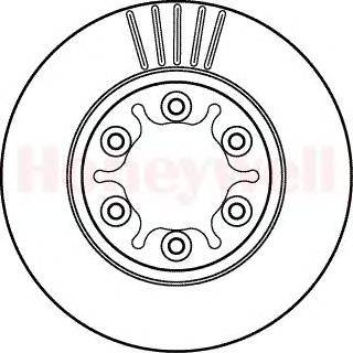 Тормозной диск BENDIX 561798B