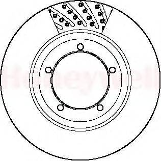 Тормозной диск BENDIX 561800B