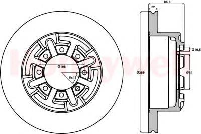 Тормозной диск BENDIX 562469B