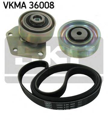 Поликлиновой ременный комплект SKF VKM 36008