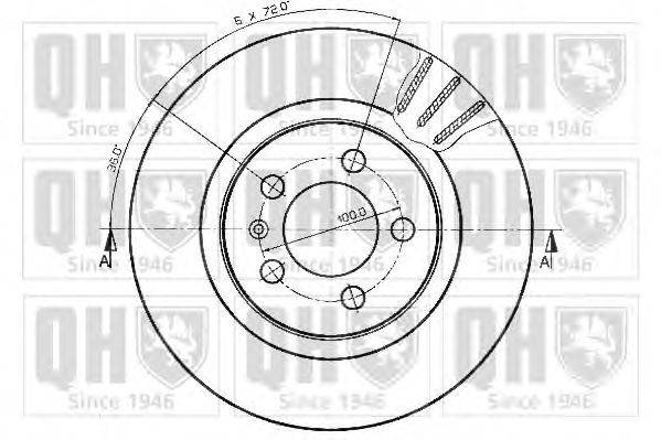 Тормозной диск QUINTON HAZELL BDC3911
