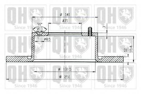 Тормозной диск QUINTON HAZELL BDC4530