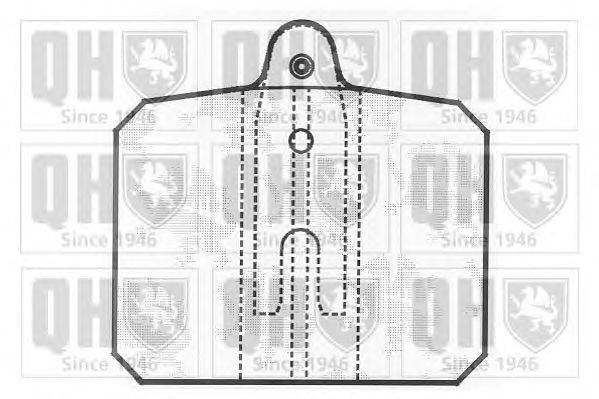 Комплект тормозных колодок, дисковый тормоз QUINTON HAZELL 20576