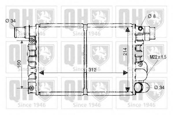 Радиатор, охлаждение двигателя QUINTON HAZELL QER1544