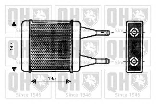 Теплообменник, отопление салона QUINTON HAZELL QHR2032