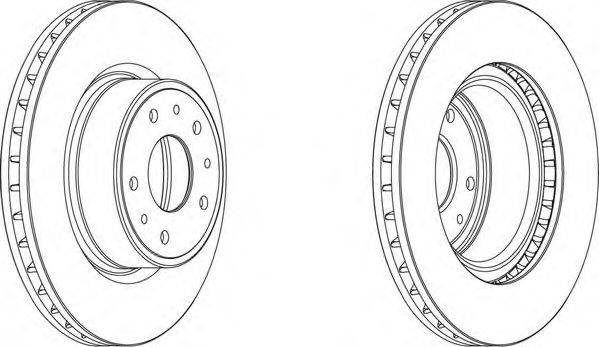 Тормозной диск FERODO DDF1019