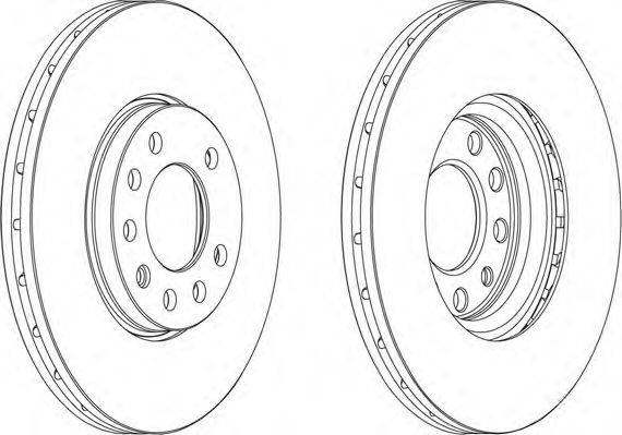 Тормозной диск FERODO DDF1678