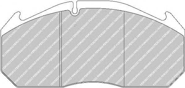 Комплект тормозных колодок, дисковый тормоз FERODO FCV1086B