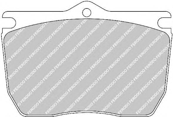 Комплект тормозных колодок, дисковый тормоз FERODO FCV898