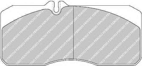 Комплект тормозных колодок, дисковый тормоз FERODO FCV987