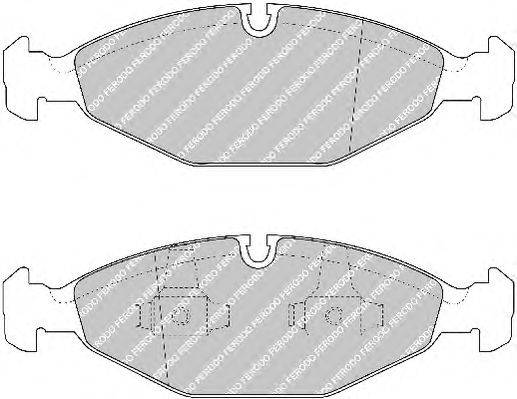 Комплект тормозных колодок, дисковый тормоз FERODO FDB1169