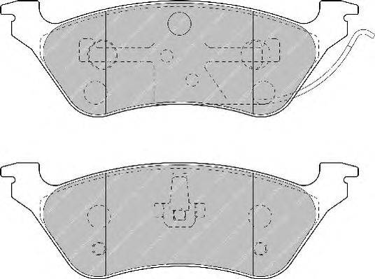 Комплект тормозных колодок, дисковый тормоз FERODO 24036